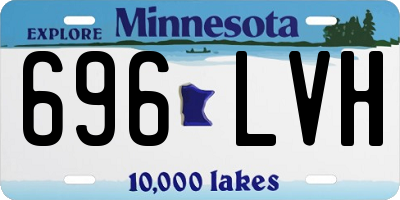 MN license plate 696LVH