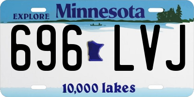 MN license plate 696LVJ