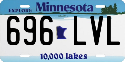 MN license plate 696LVL