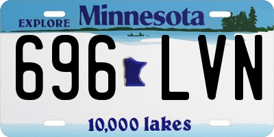 MN license plate 696LVN
