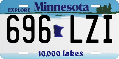 MN license plate 696LZI