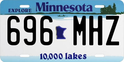 MN license plate 696MHZ