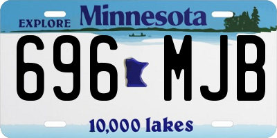MN license plate 696MJB