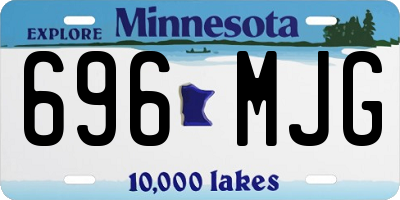 MN license plate 696MJG