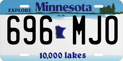 MN license plate 696MJO