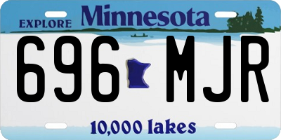 MN license plate 696MJR