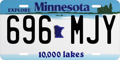 MN license plate 696MJY
