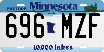 MN license plate 696MZF
