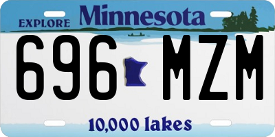 MN license plate 696MZM