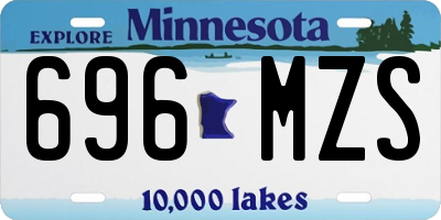 MN license plate 696MZS