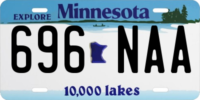 MN license plate 696NAA