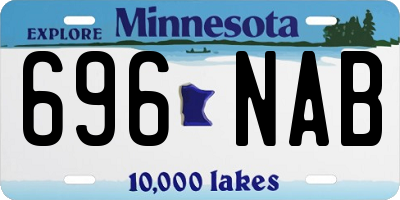 MN license plate 696NAB