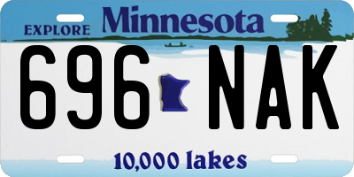 MN license plate 696NAK