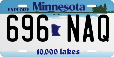 MN license plate 696NAQ