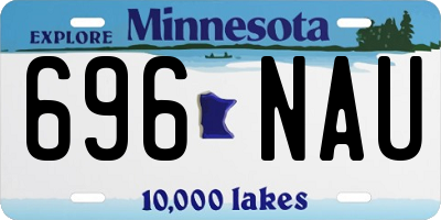 MN license plate 696NAU