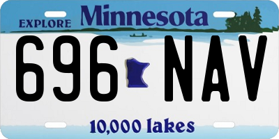 MN license plate 696NAV