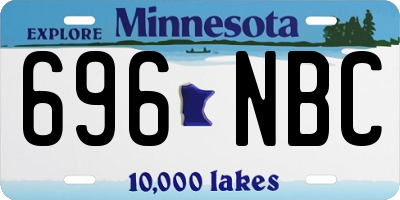 MN license plate 696NBC