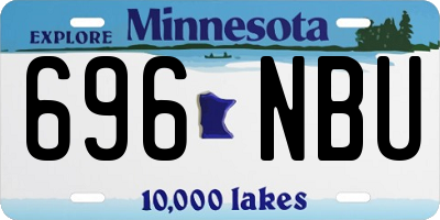 MN license plate 696NBU