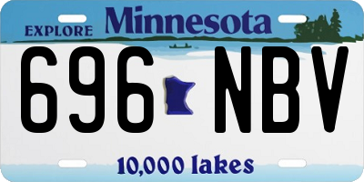 MN license plate 696NBV