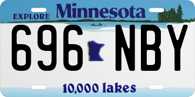 MN license plate 696NBY