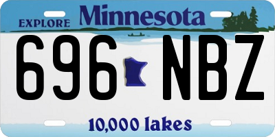MN license plate 696NBZ