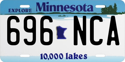 MN license plate 696NCA