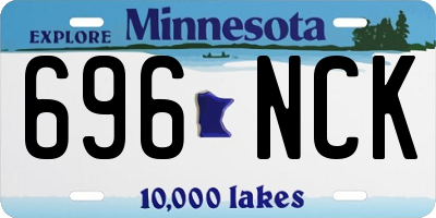 MN license plate 696NCK