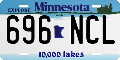 MN license plate 696NCL