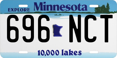 MN license plate 696NCT