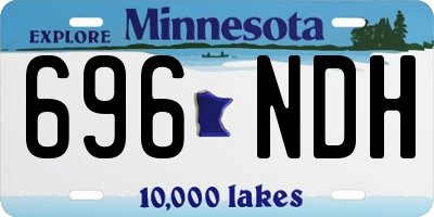 MN license plate 696NDH