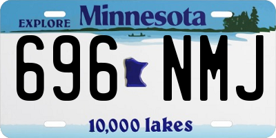 MN license plate 696NMJ