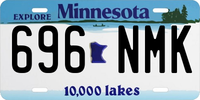 MN license plate 696NMK