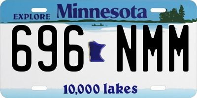 MN license plate 696NMM