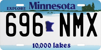 MN license plate 696NMX