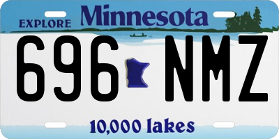 MN license plate 696NMZ