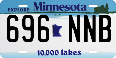 MN license plate 696NNB