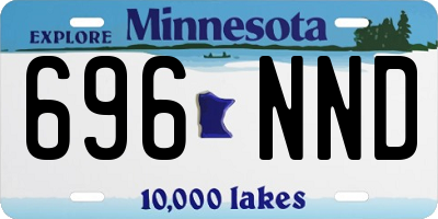 MN license plate 696NND