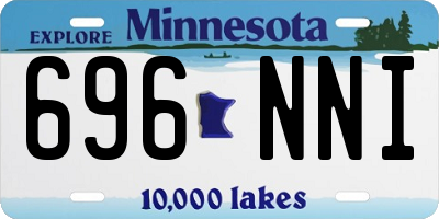 MN license plate 696NNI
