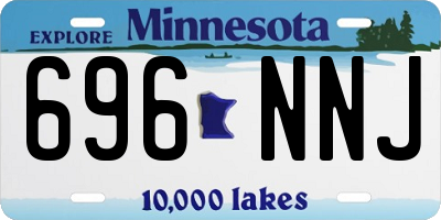 MN license plate 696NNJ