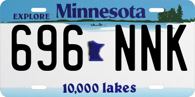 MN license plate 696NNK