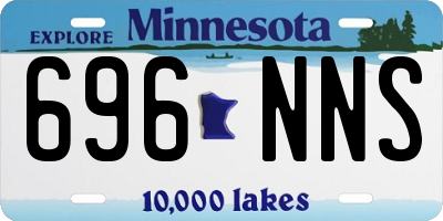MN license plate 696NNS