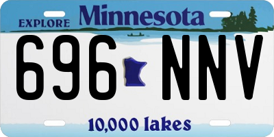 MN license plate 696NNV