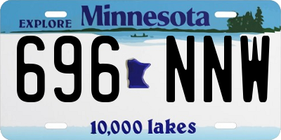 MN license plate 696NNW