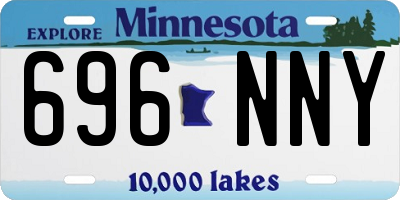 MN license plate 696NNY