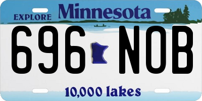 MN license plate 696NOB