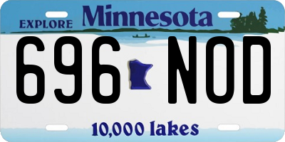 MN license plate 696NOD