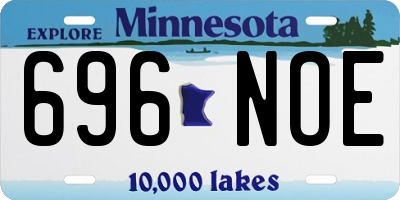 MN license plate 696NOE