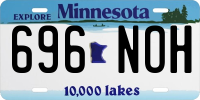 MN license plate 696NOH
