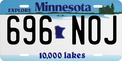 MN license plate 696NOJ