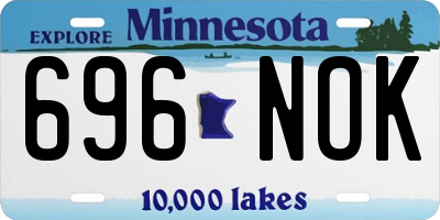 MN license plate 696NOK